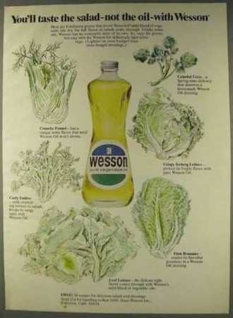 Wesson ad from 1976